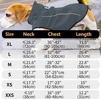Mile High Life Dog Raincoat - M Chest 26"-32" / Dark Gray - image 2