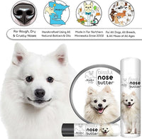 The Blissful Dog American Eskimo Nose Butter for Dry, Cracked Skin, Lick-Safe Dog Nose Balm with Moisturizing Shea Butter, Almond, Olive, and Essential Oils, Pet Supplies, Uncented, 0.15 oz.