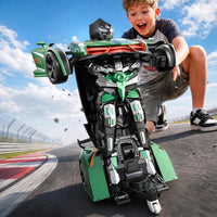 Veeniix V992 2-in-1 Spider Transform RC Robot Car Toy - Green