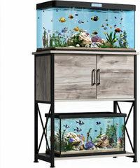 5-10 Gallon Fish Tank Stand - Grey / 20-29 Gallon
