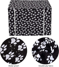 Pethiy Dog Crate Cover Durable Polyester Pet Kennel Cover Universal - 48.0"L x 30.3"W x 32.0"H / Black - image 3