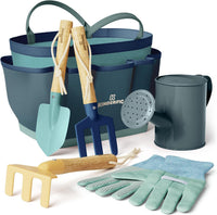 Gardening Set, Tool Kit, for Kids, STEM, Includes Tote Bag - Ocean Blue