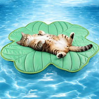 Dog Cooling Mat, Premium Lightweight Pet Cooling Blanket Bed Cover for Dogs, Cat, Puppies | Ice - Medium / Four-Leaved Clover