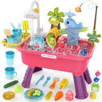 4-in-1 Electric Play Sink Toy - Pink