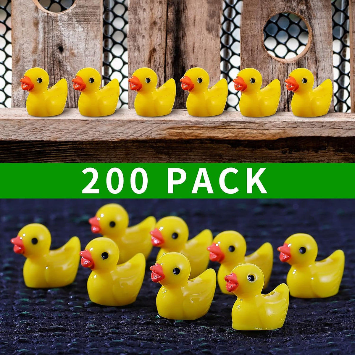 EKisemio100 Pcs Mini Resin Ducks Bulk - 200 - image 2