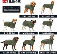 Tuff Pupper Waterproof Dog Raincoat - Woodland Olive / Medium (25-40 lbs) - image 2
