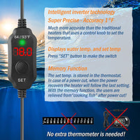 10W 5V/2A USB Super Mini Betta Heater LED Digital for up to 1 Gal - For Aquariums ≤ 2 Gal - image 4