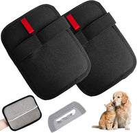 Pet Hair Removal Glove, 2 Pcs New Upgrade Electrostatic Gloves Pet Hair, Remover Grooming Glove for Cat & Dog Hair Remover for Couch, Furniture, Curtain