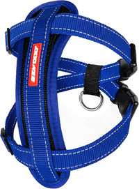 EzyDog Chest Plate No Pull Dog Harness, Escape Proof - Blue / X-Large