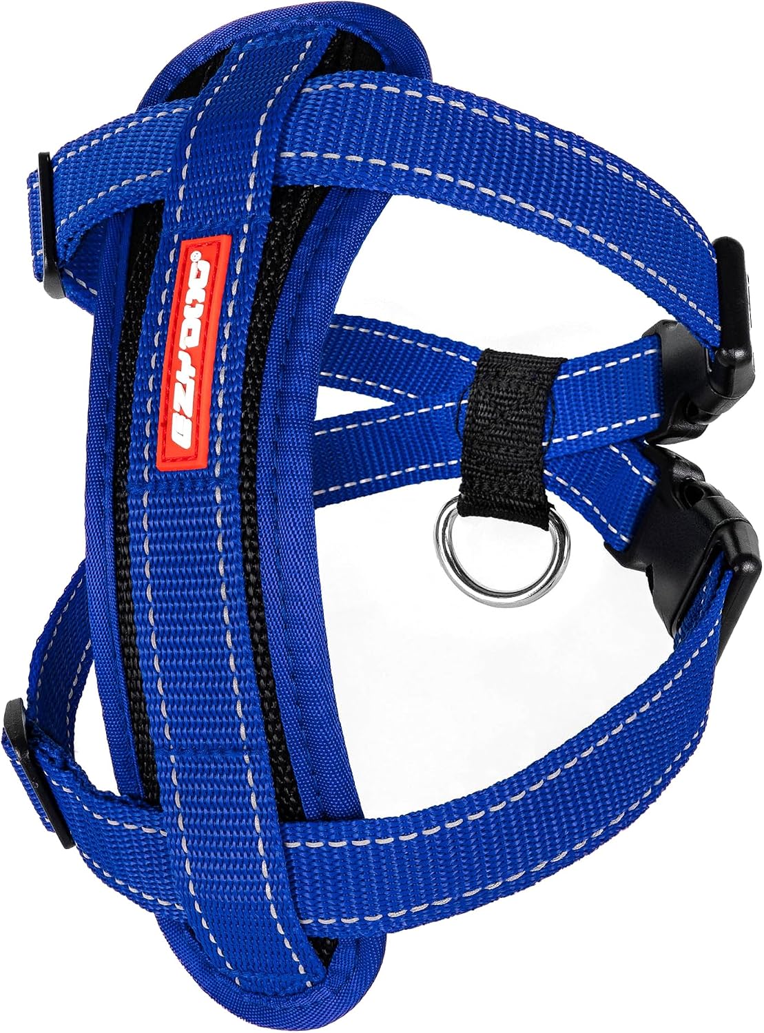 EzyDog Chest Plate No Pull Dog Harness, Escape Proof - Blue / X-Large