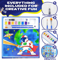CHICAUP Paint with Water Coloring Books for Kids - Dark Blue - image 2