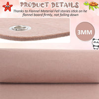Yunsailing felt story boards for kids, 4 black flannel boards with grommets - view 10