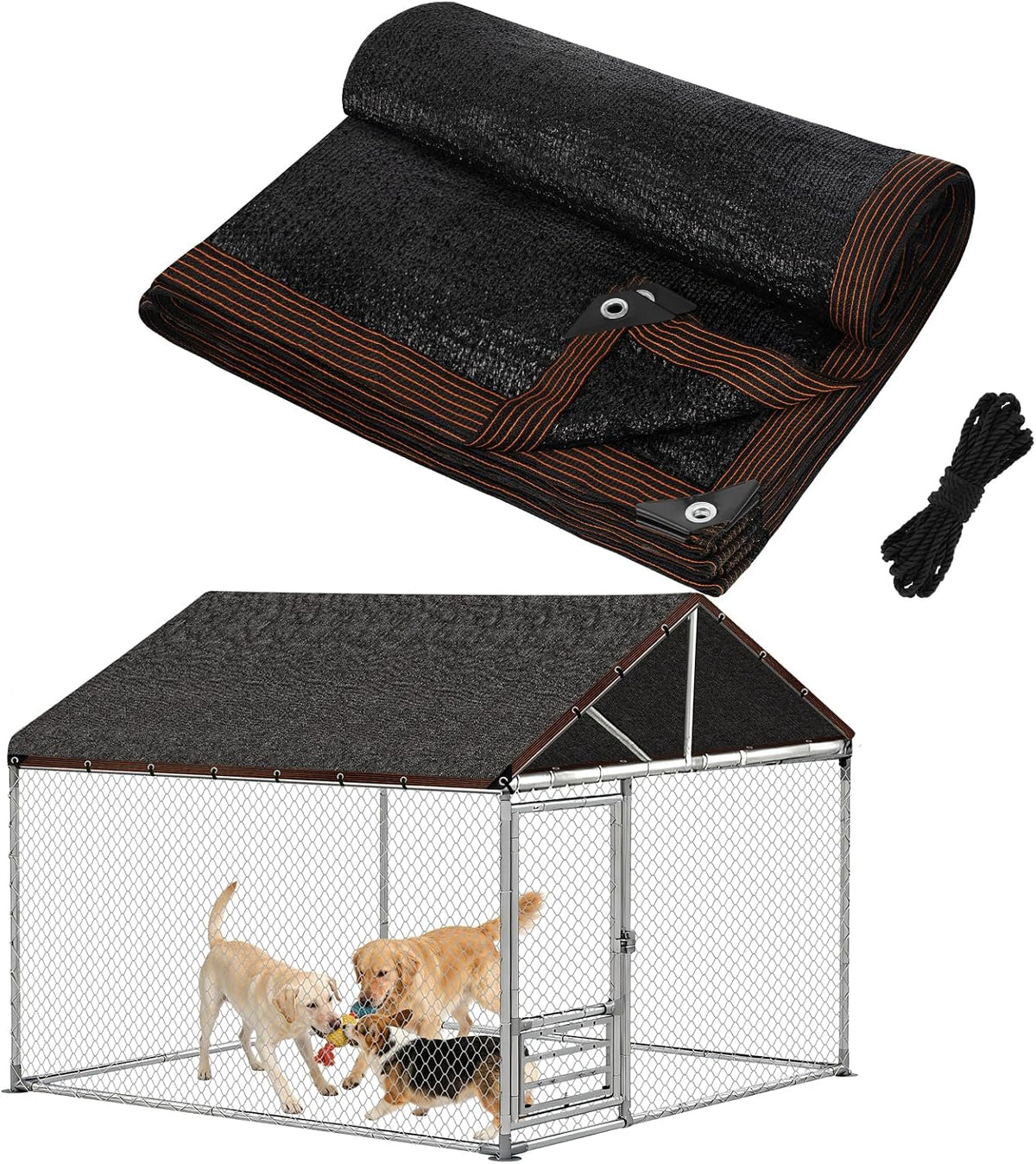 95% High Density Dog Kennel Shade Cover - 10x13ft
