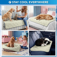 PetAmi Waterproof Dog Cooling Mat Pet Pad for Crate Couch Bed - Beige / Medium (29x40) - image 4