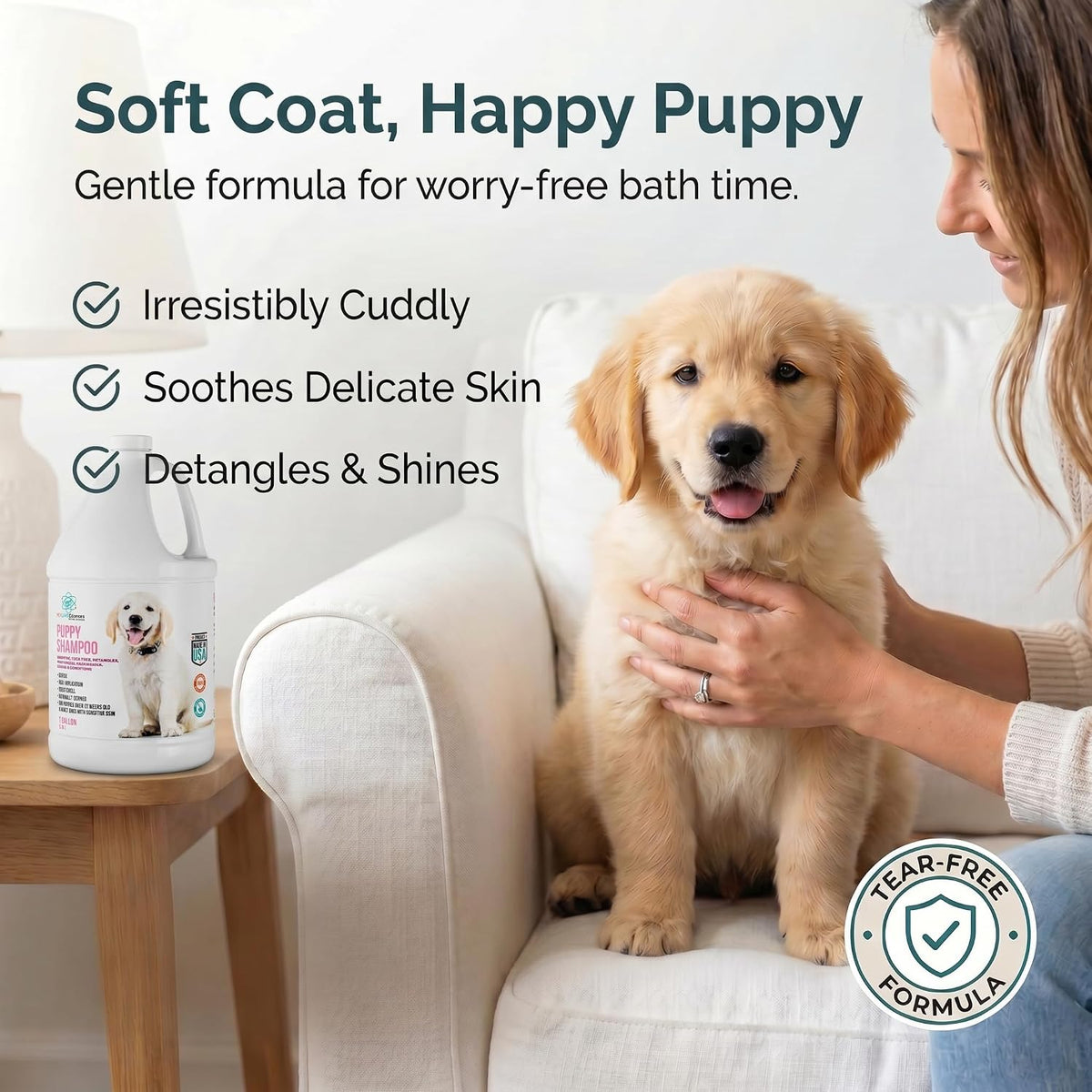 16 fl oz Tearless Puppy Shampoo and Conditioner - 128 Fl Oz (Pack of 1) - image 2
