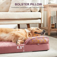 FURTIME Orthopedic Bed for Large Dogs, XL Washable Dog Beds Large Sized Dog, Comfy Supportive Foam Pet Couch Bed with Removable Washable Cover, Waterproof Extra Large Sofa Bed Foam and Nonskid Bottom