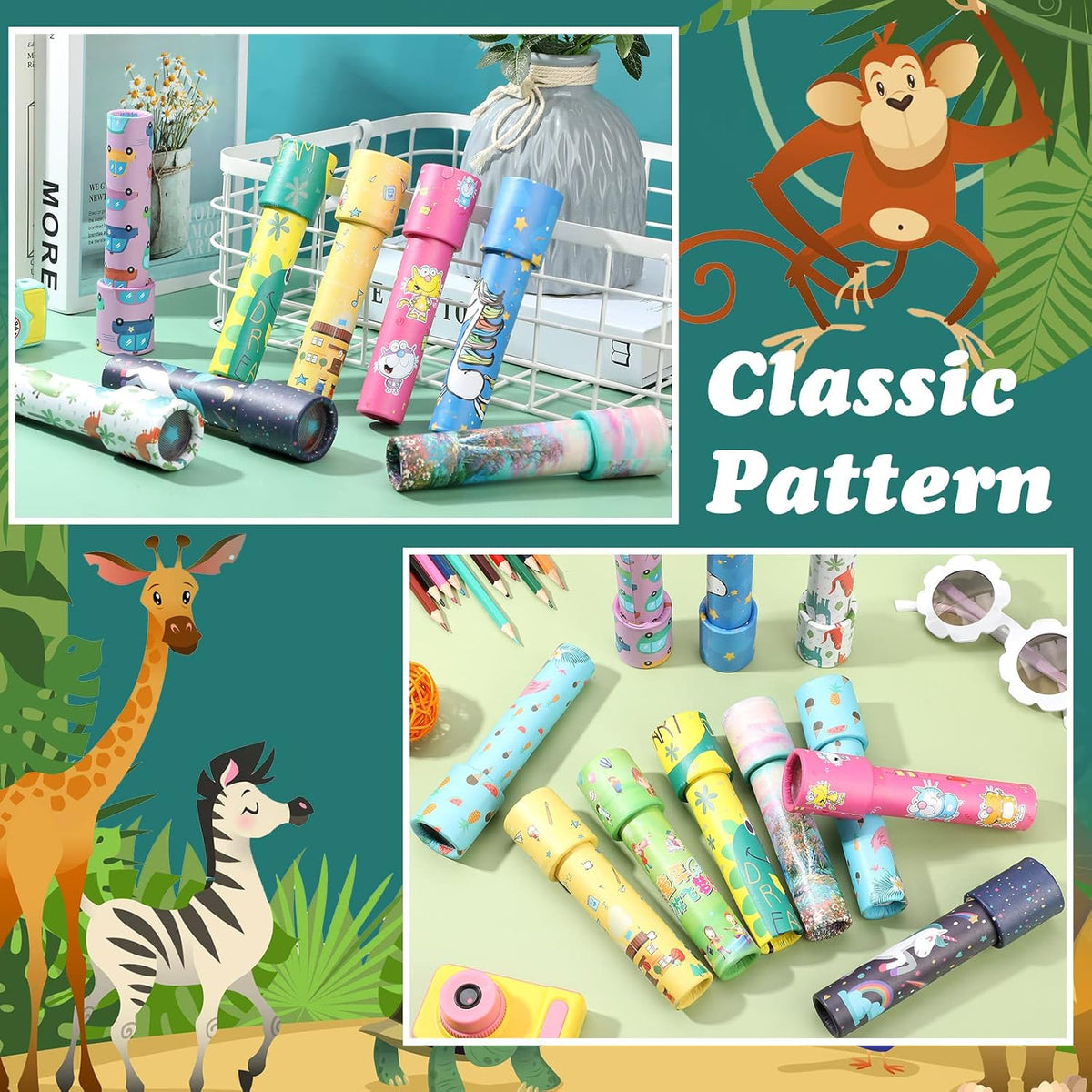 24 Pcs Classic Kaleidoscopes for Kids Vintage Toys Party Favor - Cute Style - image 3