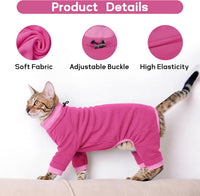 Sticky Hair Cat Clothes, Prevent Loss Pajamas - XX-Large / Pink - image 4