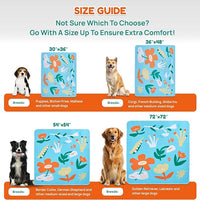 BurgeonNest Washable Pee Pads for Dogs, 1 Pack 72''x72'' Super Absorbent, Leakproof & Non-Slip Reusable Potty Pads for Puppy Playpen, Crate, Whelping Box, Potty Training, Blue