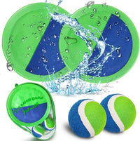 Jalunth Ball Catch Set Games Toss Paddle - Green / 2