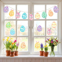 Renbuzhu fall leaf paper suncatcher craft kit with tissue paper and adhesive frames - view 36