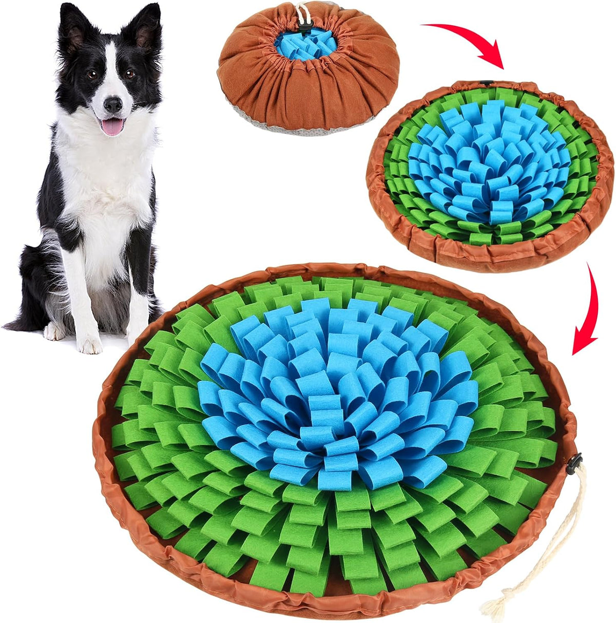 SZEE Snuffle Mat for Dogs - Blue and Green