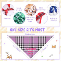 Sweetude 100 Pcs Dog Bandanas Bulk Triangle Bibs Adjustable - Stylish - image 2