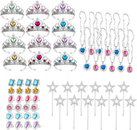 S & E Teacher's Edition 8 pack princess tiaras in 8 gemstone colors - view 2