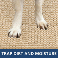 Smiry Dog Door Mat for Muddy Paws 30x20 - 71"X46" / Beige - image 4