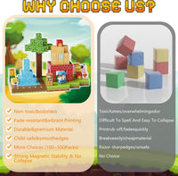 200PCS Magnetic Building Blocks Set - Forest 200PCS 0.78 in Size - image 4