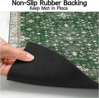 Pet Food Mats for Floor, Absorbent Dog Mat for Food and Water Dispenser Mat, Dog Food Mat Quick Dry - Dark Green / 24"L x 16"W - image 4