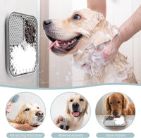 Coomazy Lick Mat for Dogs Cat Slow Feeder Lick Mat with Suction Cups - BEIGE+GRAY - image 4