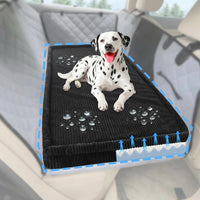 Dog Car Bed, Non-Slip Backseat Extender Pet Mat 50"x24.6"x2" – Essentials for Dogs - Medium (50"L×24.6"W×2"H) / Black