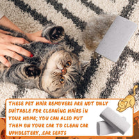 Abbylike 6 Pcs Pet Hair Remover Stone - 6 / Gray / 3.74 x 1.97 x 1.38 Inch - image 4