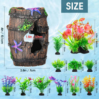 CousDUoBe Fish Broken Barrel Decor Fish Tank Decorations Betta Fish - 12 Pcs - image 3