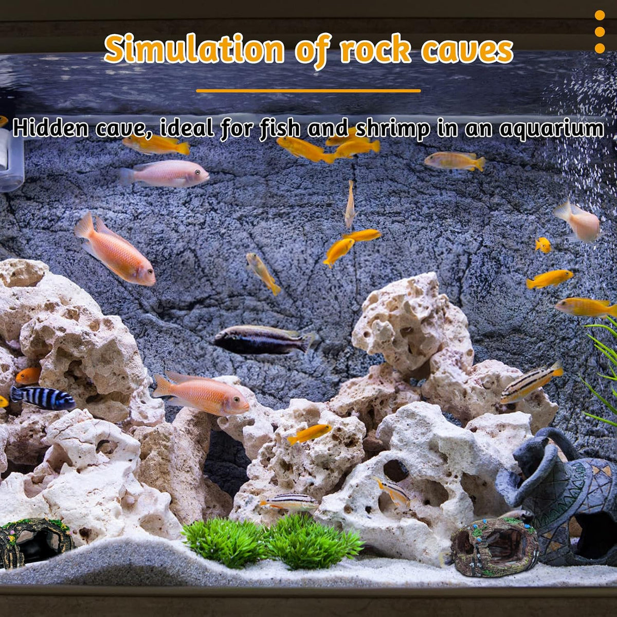 2 PCS Broken Barrel Aquarium Decorations - image 4