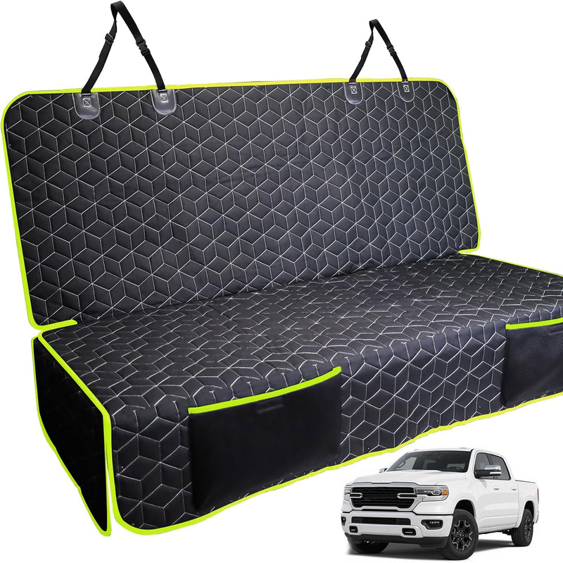 Dog Car Seat Covers for Back Seat - Bench-61"W / Green