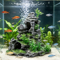 Saim Aquarium Mountain View Stone Ornament - 9x4x9inch-S - image 2
