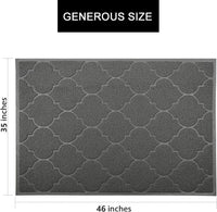 LittleTiger Cat Litter Mat, XL Super Size, Phthalate Free - Grey - image 4