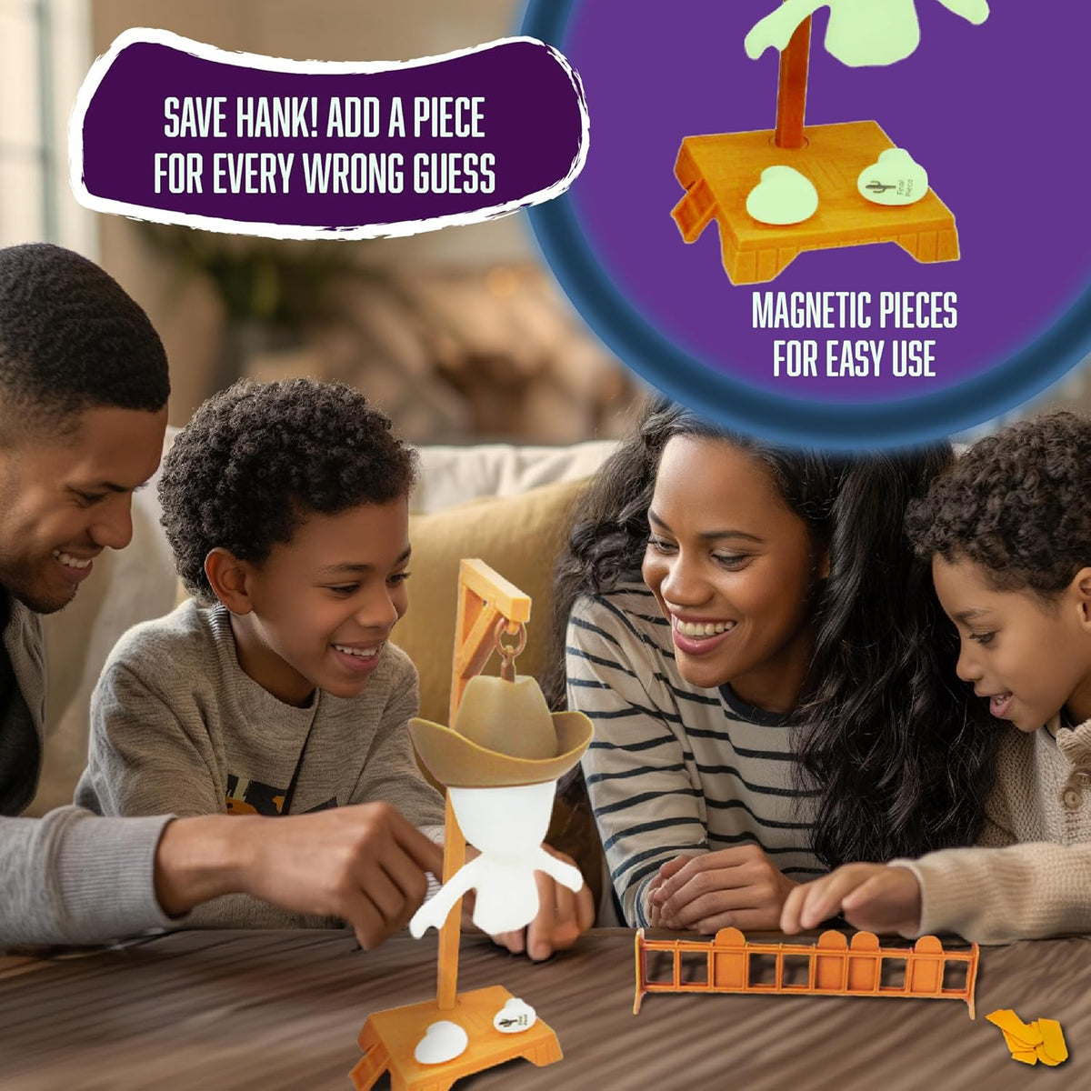 Fotorama Hankman Glow Magnetic Hangman Word Guessing Game – Fun for Kids & Family - image 3