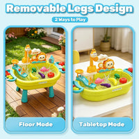CUTE STONE Color Changing Play Kitchen Sink Toys - Light Green - image 2