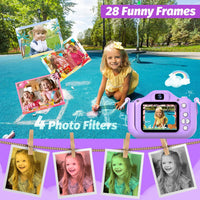 Goopow Kids Selfie Camera Toys for Girls Age 3-9 - H21-DC-Purple - image 4
