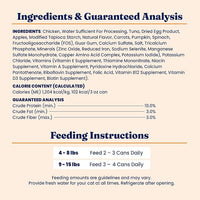 Solid Gold Wet Cat Food Pate for Indoor Cats - Healthy Canned Cat Food Pate w/Real Chicken, Omega Fatty Acids, Vitamins & Minerals - Grain Free & Gluten Free Can Meals for Cats & Kittens - 24ct/3oz