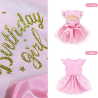 Dog Birthday Dress Tulle with Big Bowknot Princess Dog Cat Birthday - Medium - image 3