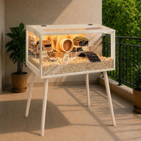 PROLEE Small Animal Cage, Hamster Cage Wooden Roof - 40.0"L x 20.0"W x 47.5"H / Wooden Roof - image 4