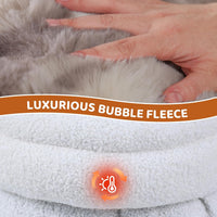 4 in 1 Self Warming Burrow Cat Bed Hideway Sleeping Cuddle Cave – Essentials for Cats - Style- Tie-Dye Grey - image 2