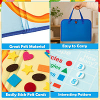 WATINC Travel Felt Board Story Set - Pizza Number - image 3