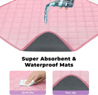 Siedihit 31" Dog Playpen, Cat Puppy Pen - Medium / Pink with Pad - image 4