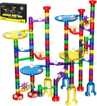 Magicfly Marble Run, Glass Marbles for Kids