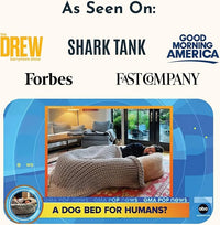Plufl, The Original Human Dog Bed for Adults, Kids, and Pets. As Seen on Shark Tank. Comfy Plush Large Bean Bag with Memory Foam, Machine Washable, and Durable. Perfect nap and Floor Bed - Arctic Grey